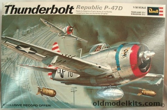 Revell 1/32 Republic P-47D Thunderbolt, H296 plastic model kit